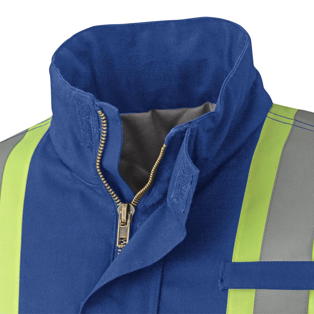 Pioneer 5523 Frame Resistant Tech Quilted Safety Parkas - Royal